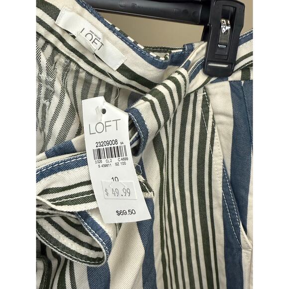 Loft Striped Joggers Size 10 - Picture 1 of 3